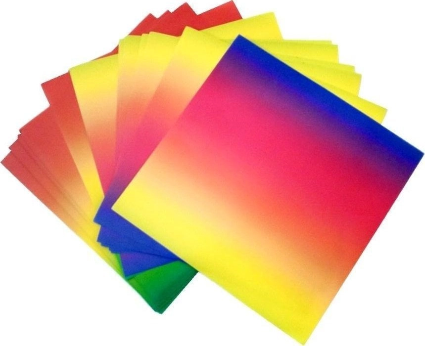 Rainbow origami 100g 20x20cm 50 sheets