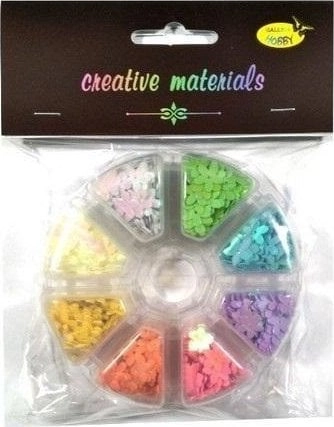 Flower sequins 8 colors 6mm 40g