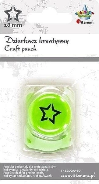 Hole punch with 18mm star motif