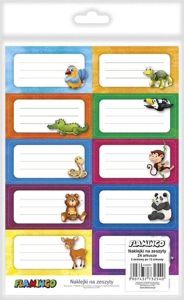 Stickers for notebooks 38x75mm 5907437732540