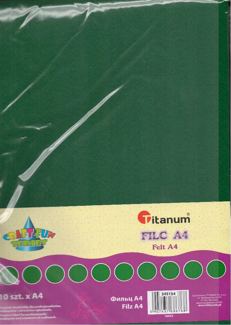 Titanum Felt A4 Dark green. 10