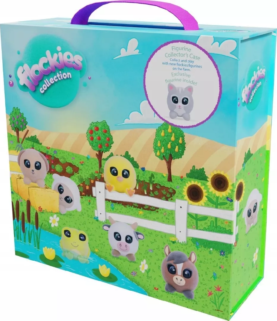 TMT Flockies suitcase and figure FLO0726