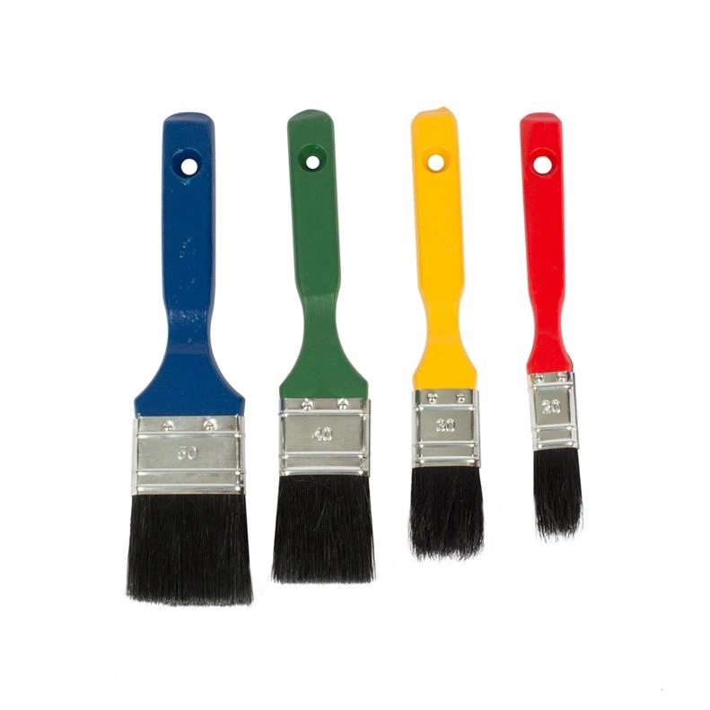 FLAT PAINT BRUSHES SET OKKO (4