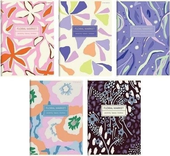 A5/60K Floradelic grid notebook (10 pcs)