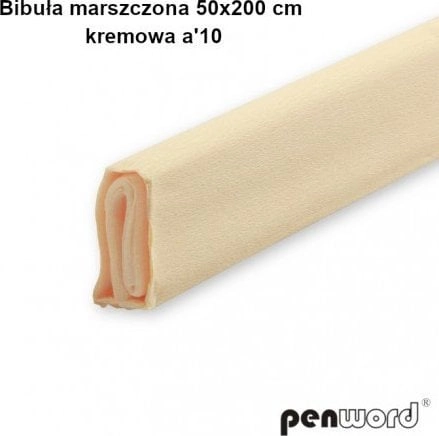 Cream crepe paper 50x200 (10 pcs)