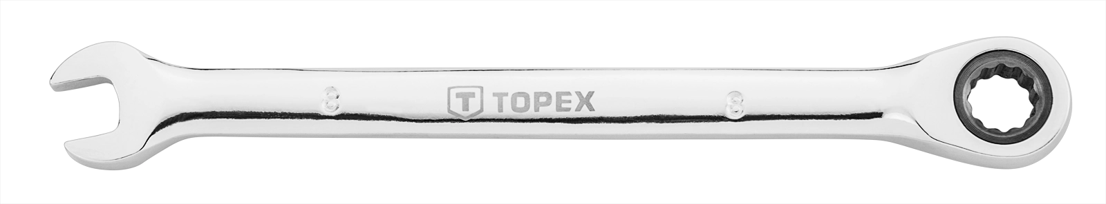Topex Klucz płasko-oczkowy z grzechotką 24mm