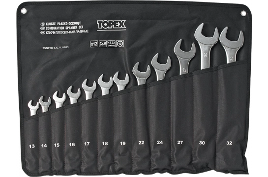 Topex Set of combination wrenches 13-32mm
