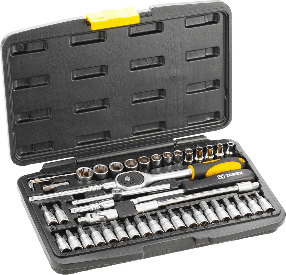 Socket wrenches 1/4" set of 46