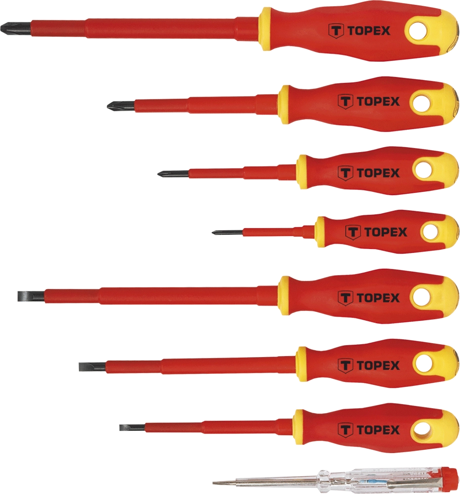 Topex Screwdrivers for electricians 7 pcs