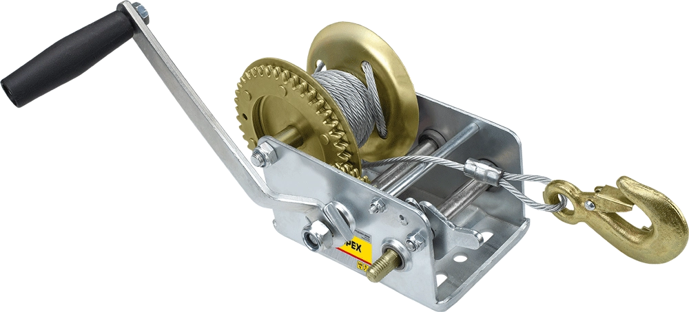 Topex Rope winch with ratchet brake