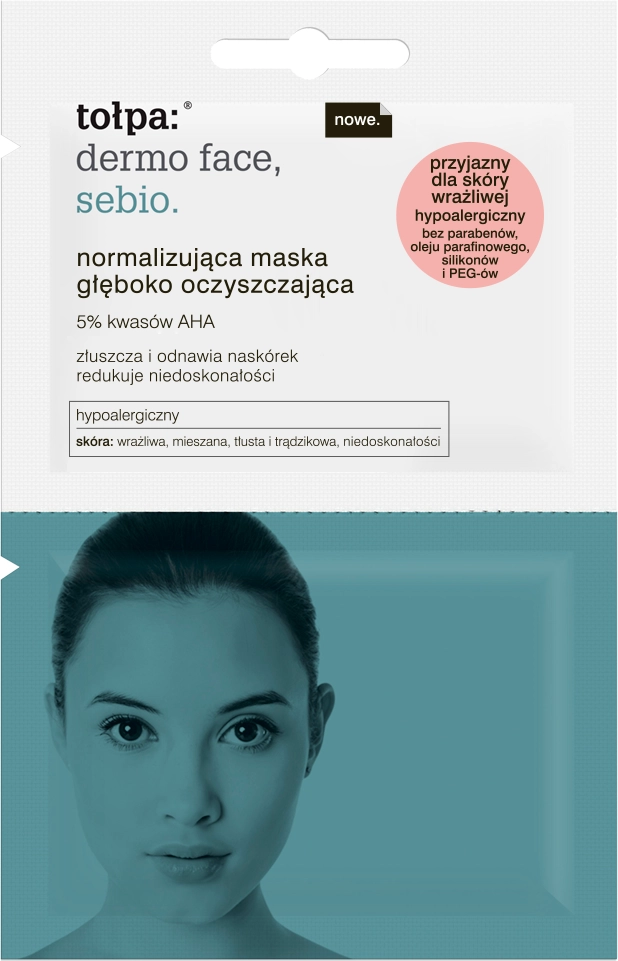 Tołpa sebio  normalizująca maska głęboko oczyszczająca