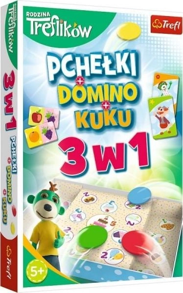 Trefl Flea game domino kuku 3in1