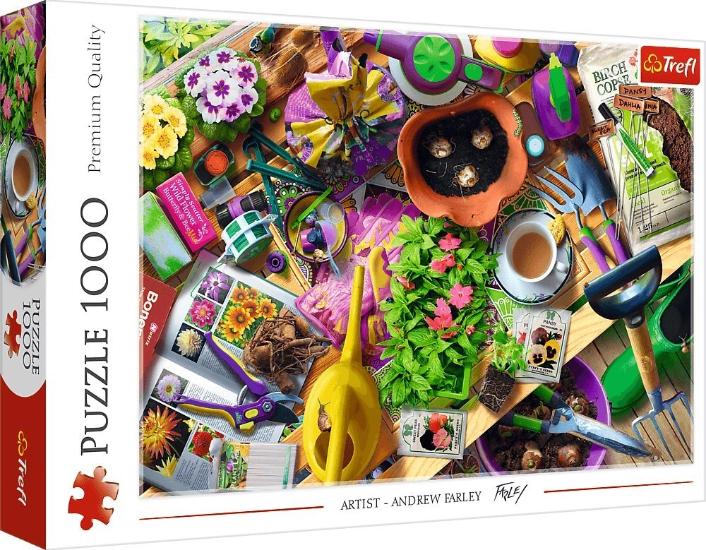 PUZZLE 1000 Tidying up the garden