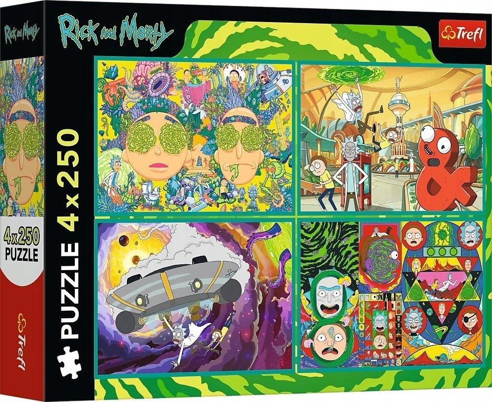 PUZZLE 4x250 The Freaky World of