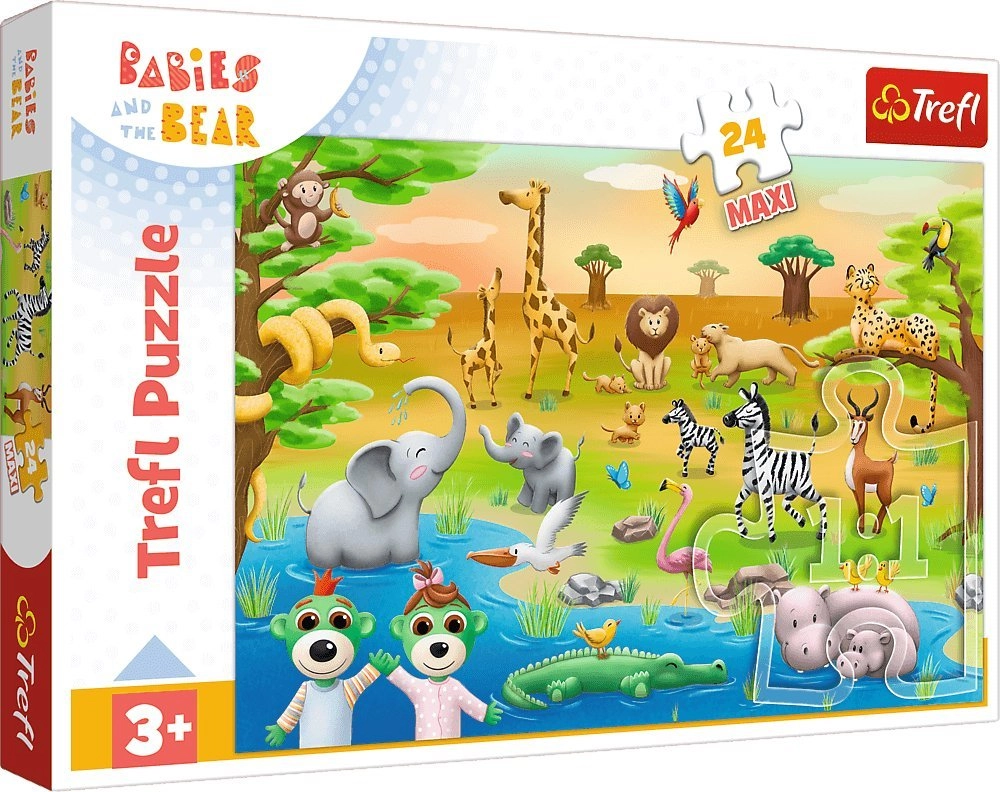Puzzle 24 maxi Babies and animals
