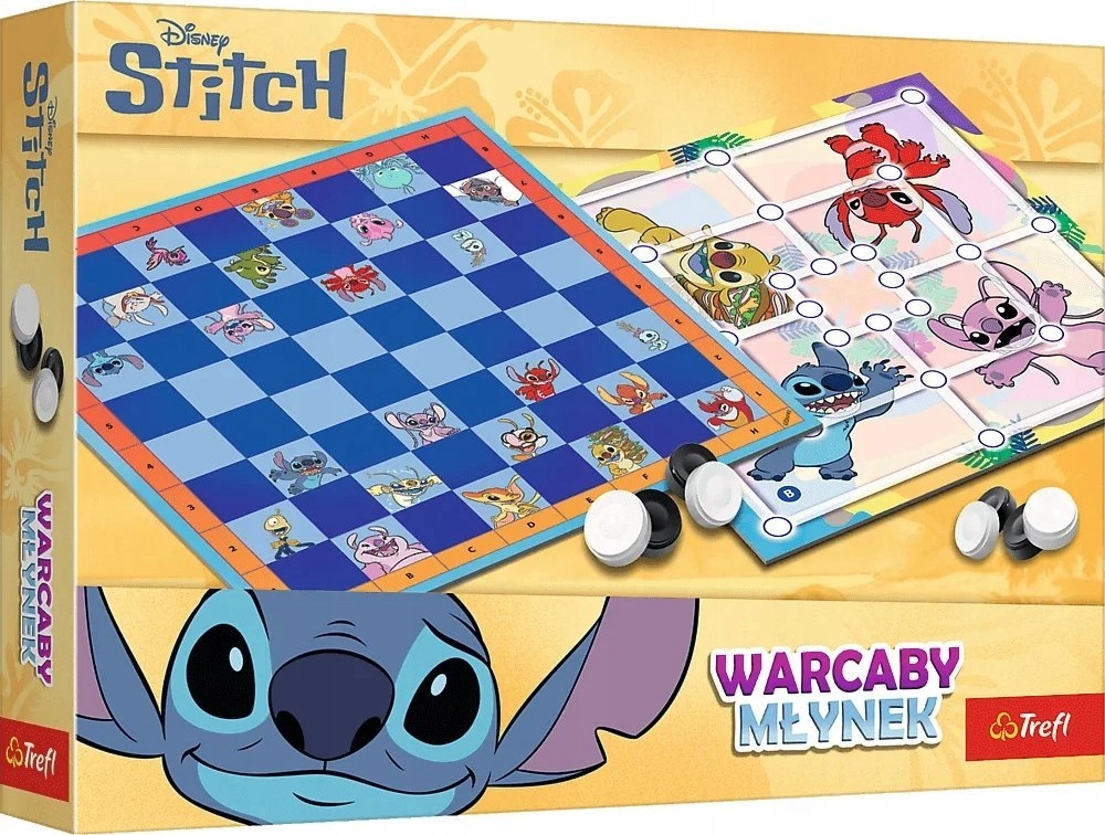 Lilo_Stitch Checkers and Mill GAME 02799
