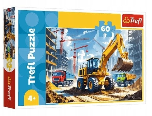 TREFL puzzle Backhoe loader tractor 60