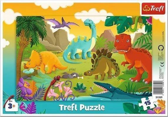 15-piece frame puzzle Dinosaurs 31359 Trefl