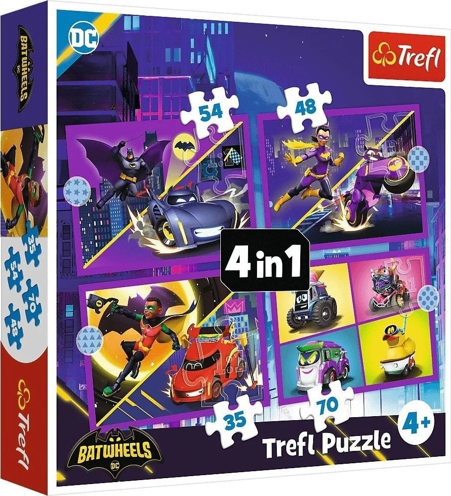 4in1 PUZZLE Get to know Batwheels