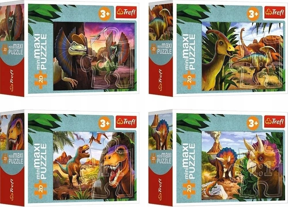 Trefl Puzzle MiniMaxi Poznaj świat dinozaurów