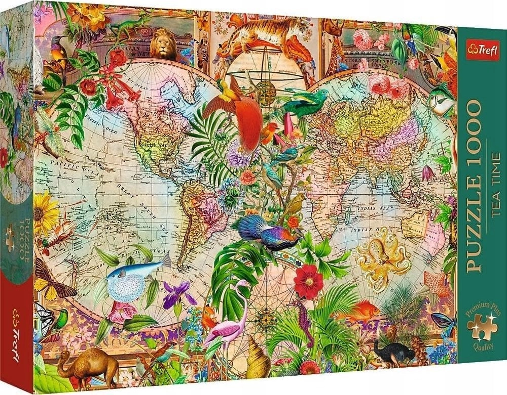 Puzzle 1000 Antique world map TREFL