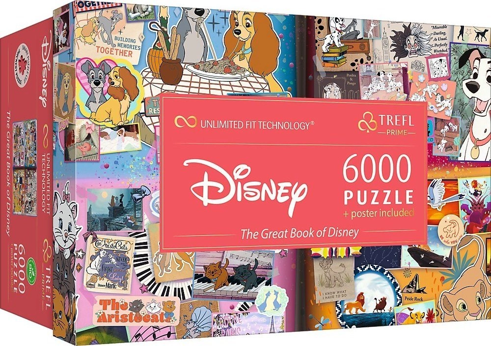 Puzzle 6000 elementów Disney Magical Book
