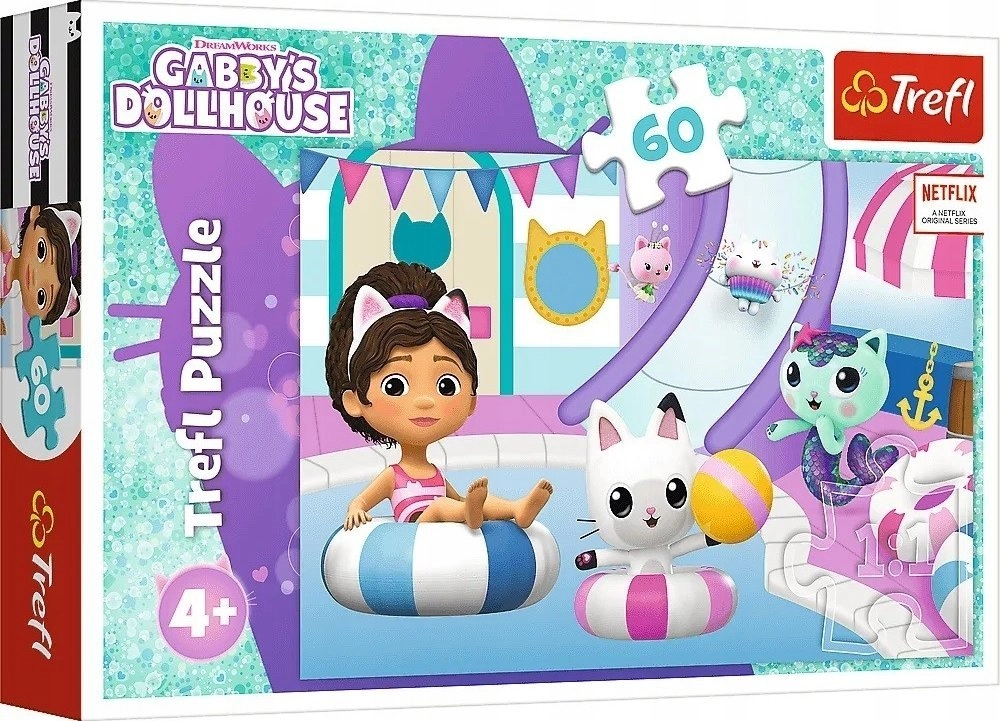 Trefl Puzzle Gabby na basenie 60