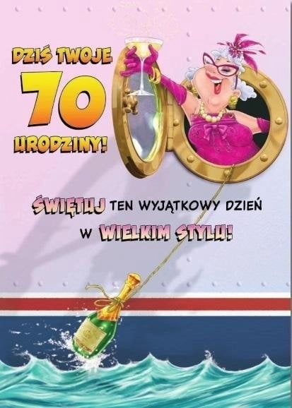 Trend Kartka okolicznościowa Urodziny 70 MF40
