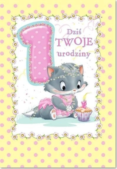 Trend Karnet B6 roczek dziewczynka fun