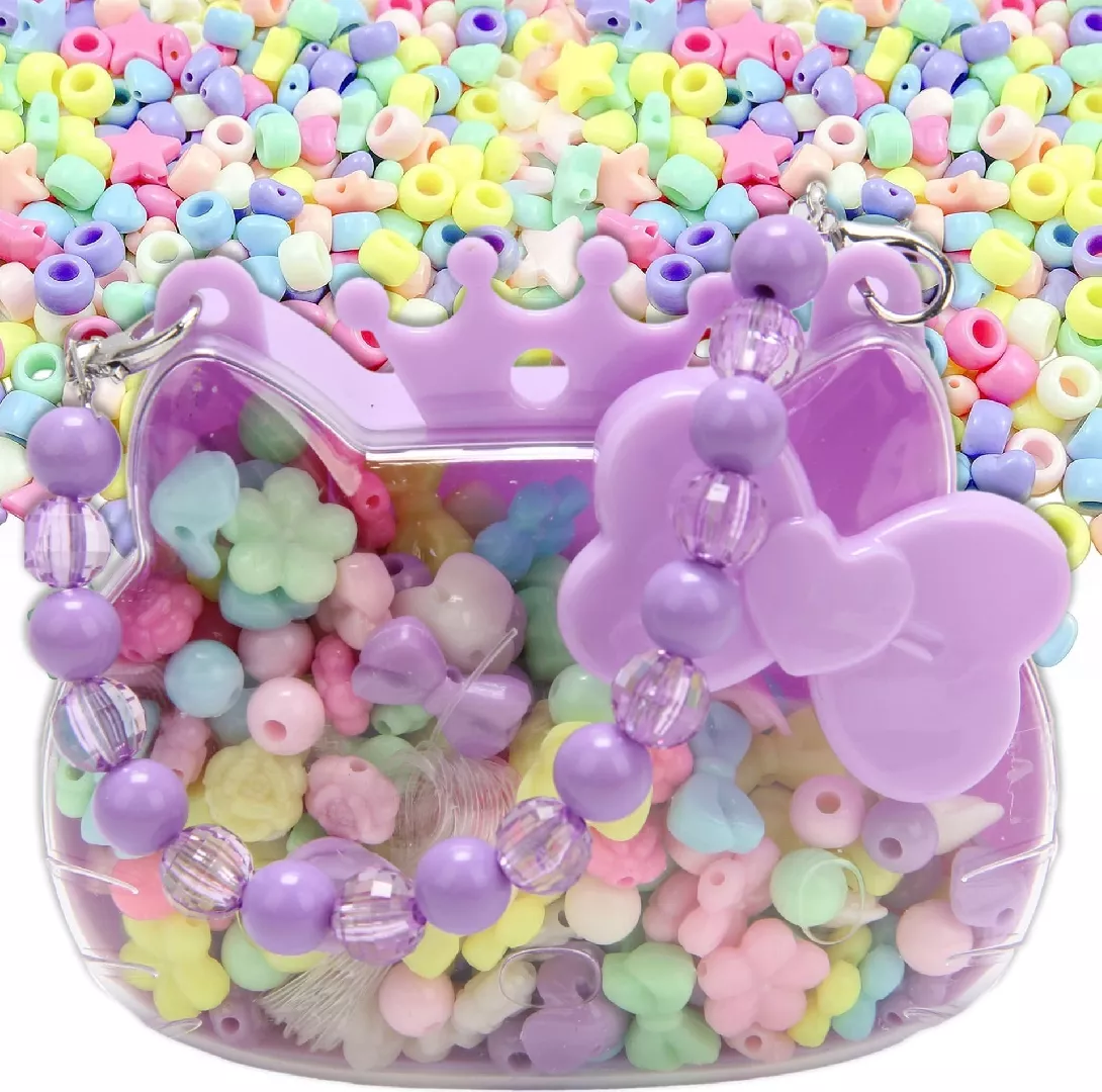 Beads for threading a kitten purse