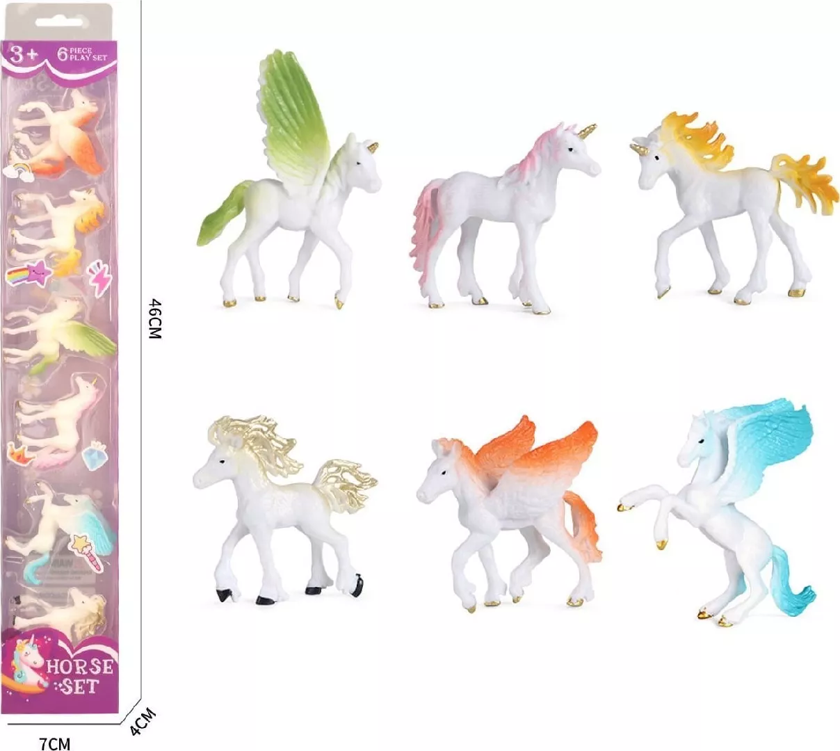 Unicorns pegasi horses 6 pcs 14146000