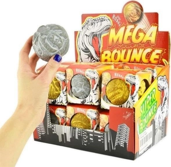 High bouncing Dino ball 8cm MIX