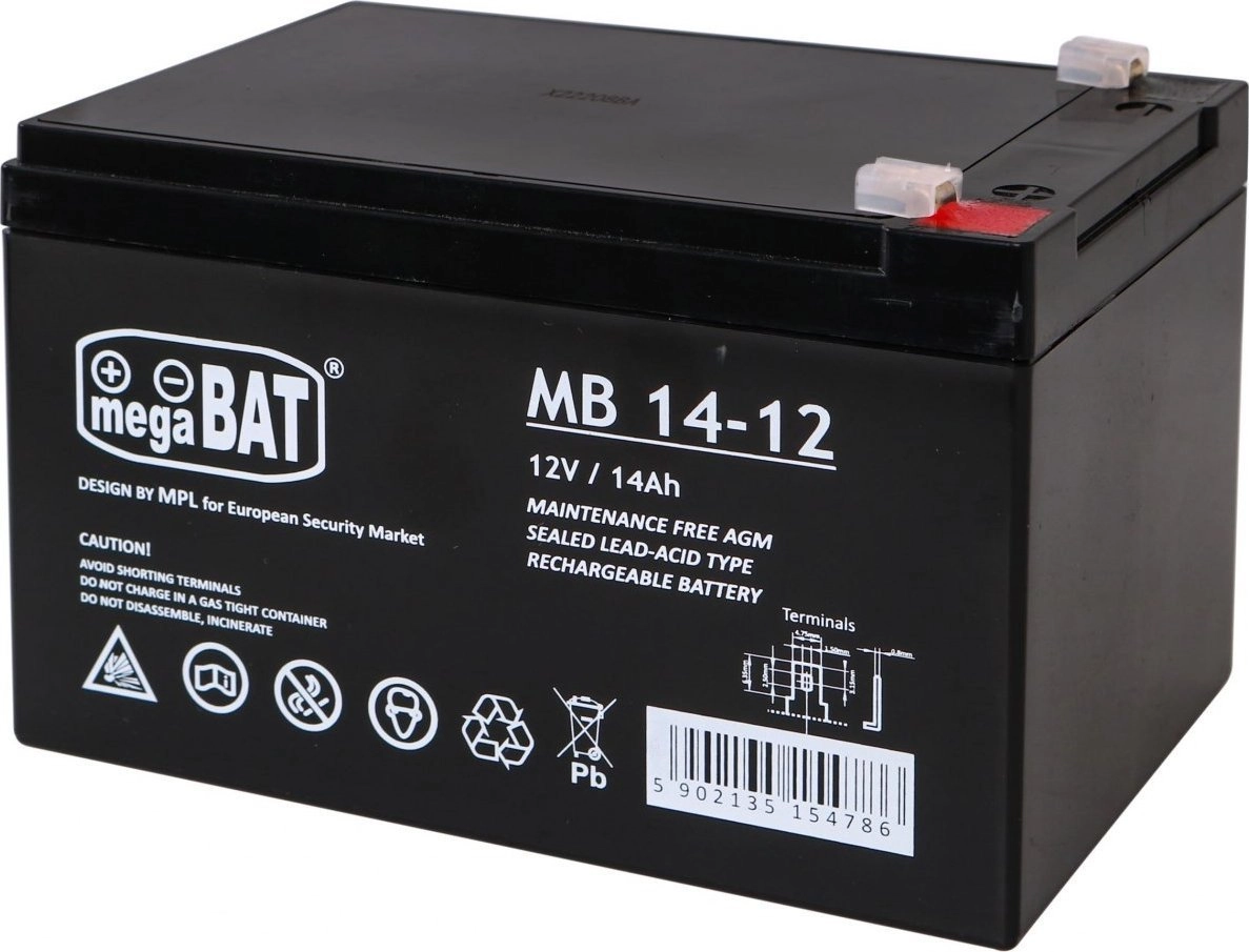 Parts vehicles battery 12V 14AH 5902135154786