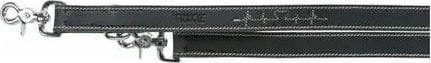 Rustic Heartbeat adjustable dog leash black