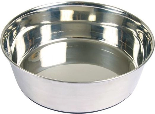 Trixie METAL BOWL WITH RUBBER BASE