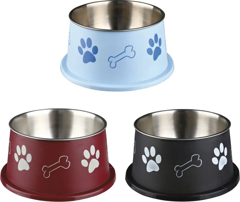 Trixie METAL BOWL WITH PLASTIC COATING
