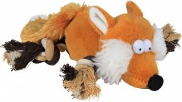 Trixie Fox Toy with Rope 34