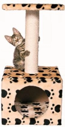Trixie CAT HOUSE/SCRATCRATOR ``ZAMORA`` 61cmBEIGE/PAWS TX-43354