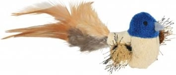 Trixie Bird toy with feathers and