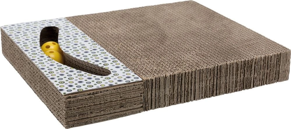 Trixie Cardboard scratching post with toys