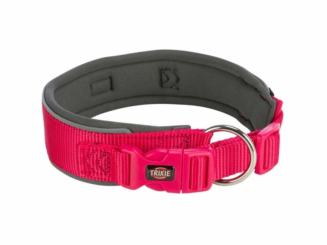 Premium  collar  for dogs  fuchsia/graphite  XS–S: