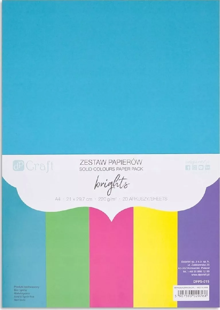 Set of A4 papers 20 sheets