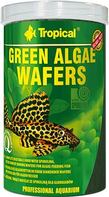 Tropical Green Algae Wafers tonące roślinne