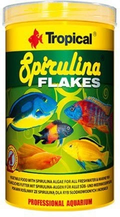 Tropical Spirulina Flakes pokarm roślinny dla