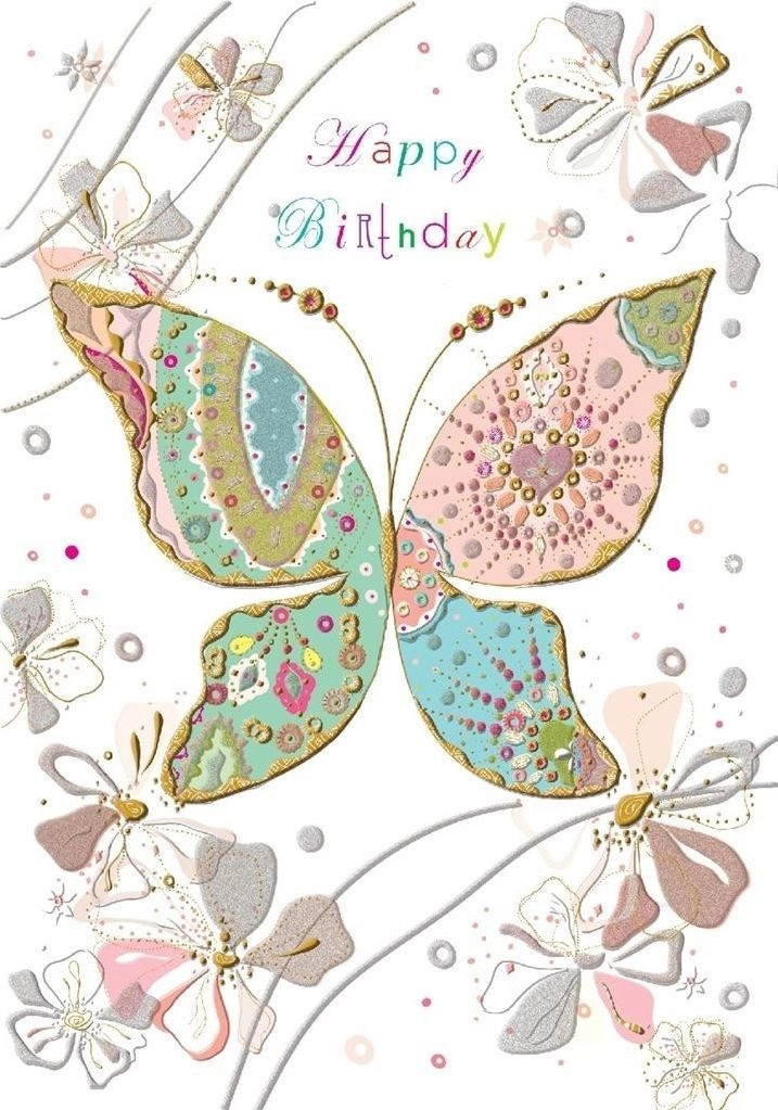 B6 pass + envelope Birthday Butterfly