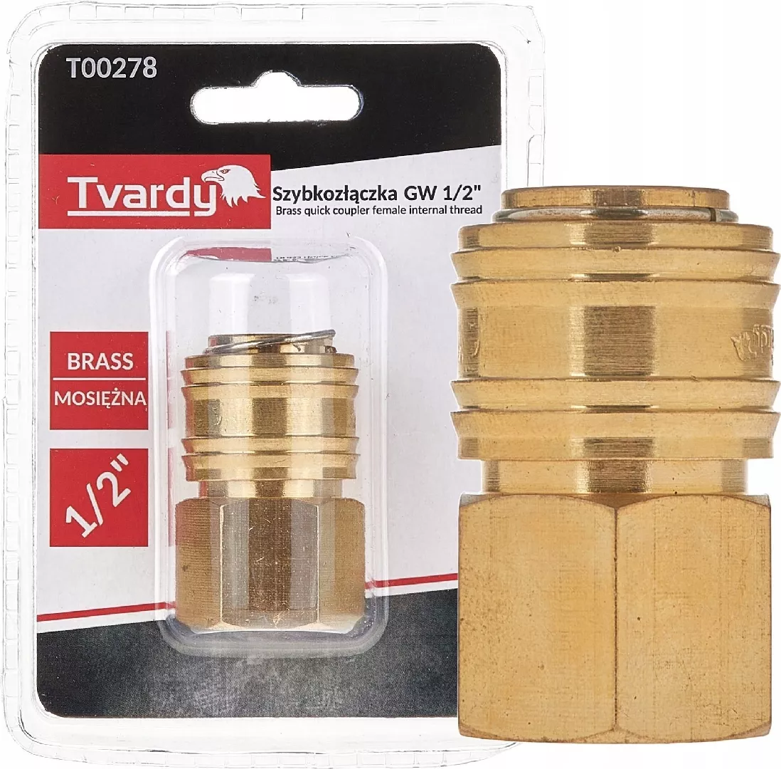 Brass quick connector GW 1/2`` female