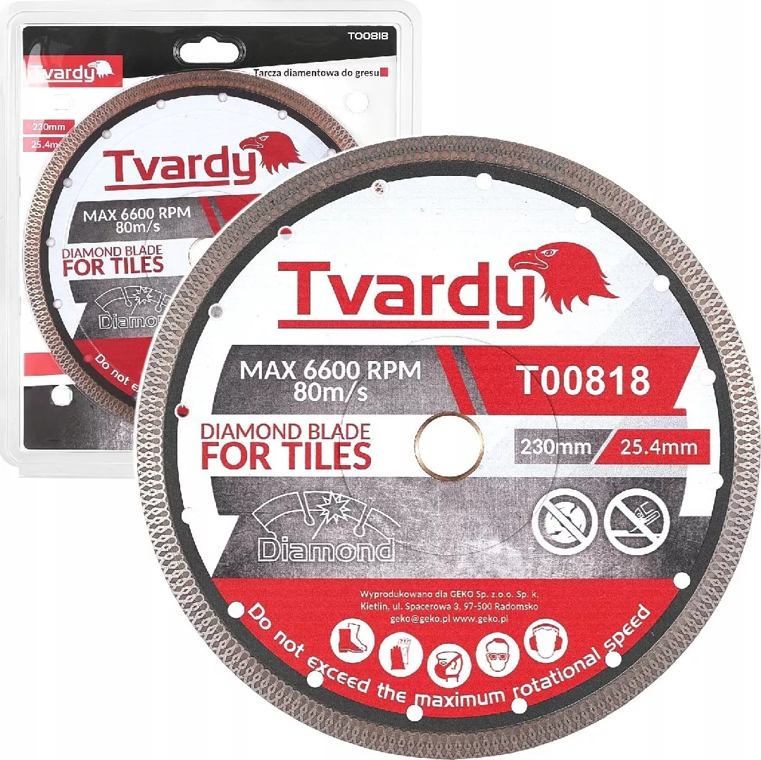 Tvardy Tarcza diamentowa do Gresu 230x10x25
