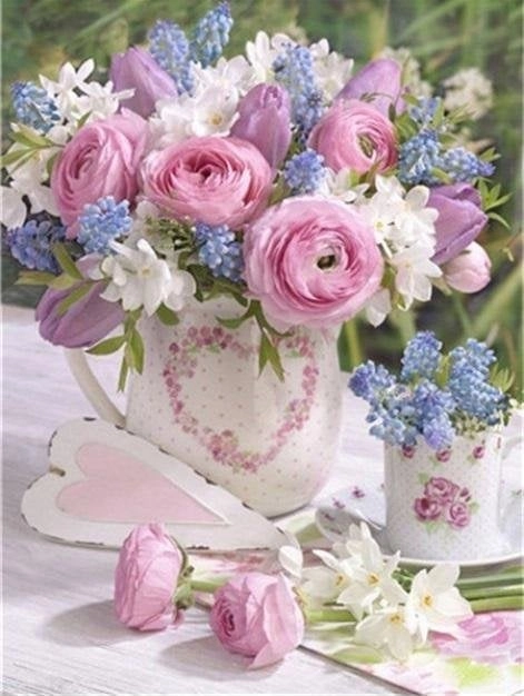 Painting by numbers - 40x50cm Bouquet