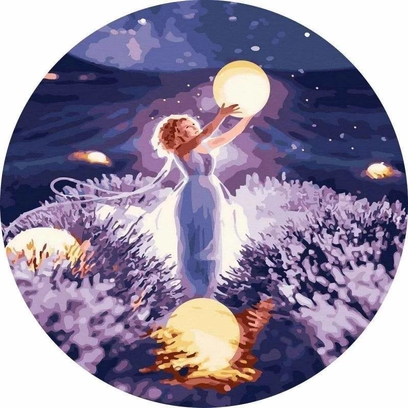 Round painting by numbers - On