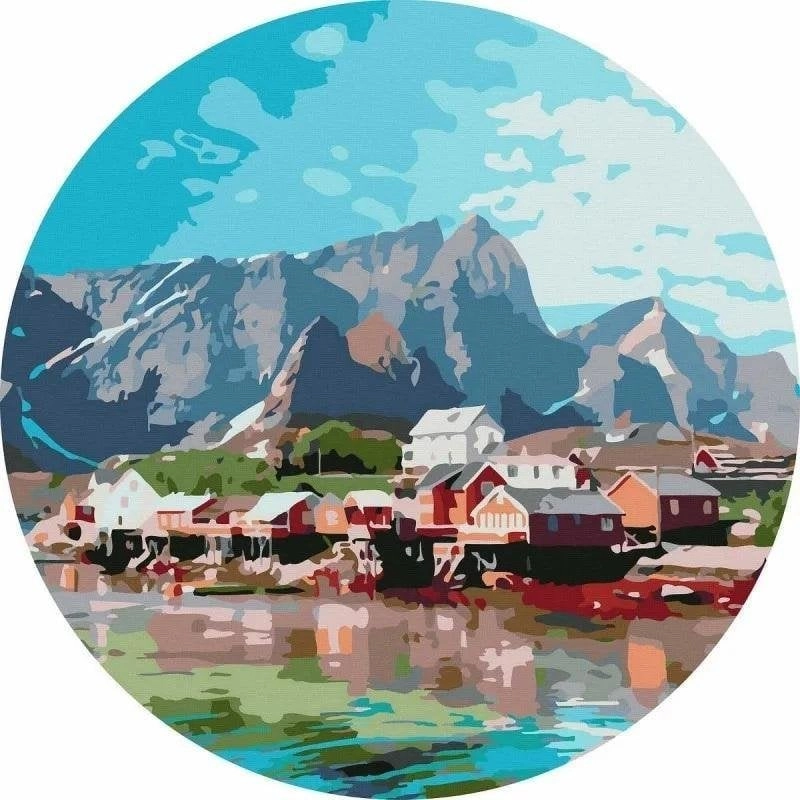 Painting by numbers round - Little